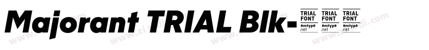 Majorant TRIAL Blk字体转换